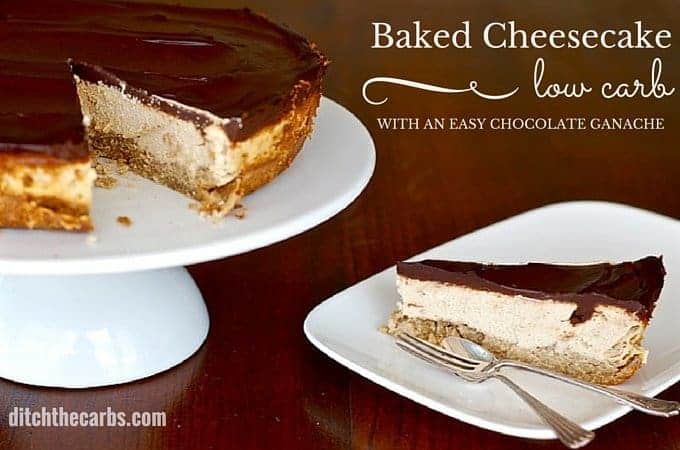 A New York style baked cheesecake but is low carb, grain free and no sugars - incredible and such a simple recipe. | ditchthecarbs.com