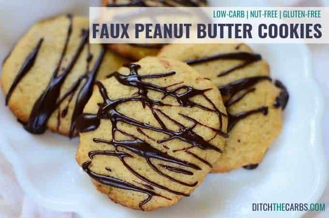 Faux peanut butter cookies