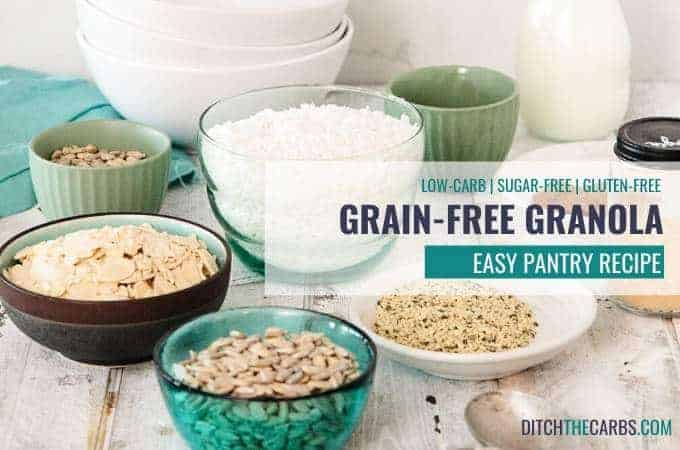 Homemade grain-free granola ingredients