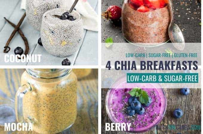 Low-carb chia breakfast