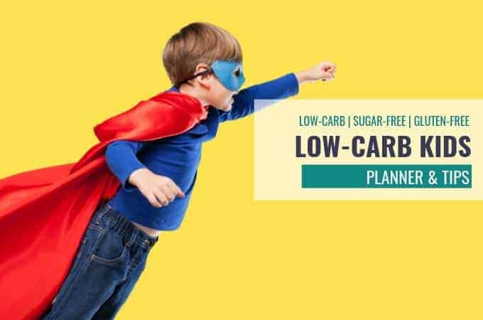 low-carb kid flying with red super hero cape