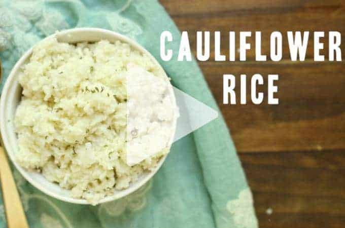 A close up of cauliflower rice