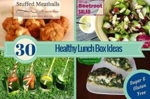 A bunch of different types of low-carb lunch box ideas