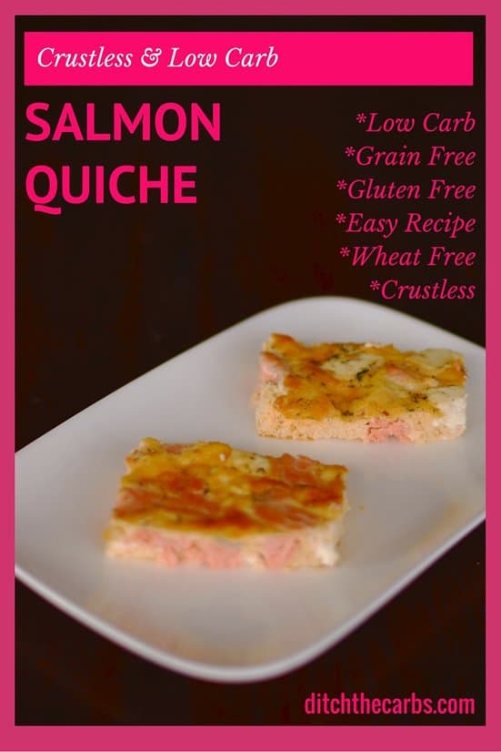 Crustless Salmon Quiche