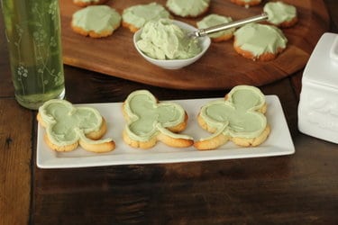 St Patrick's Day green cookies