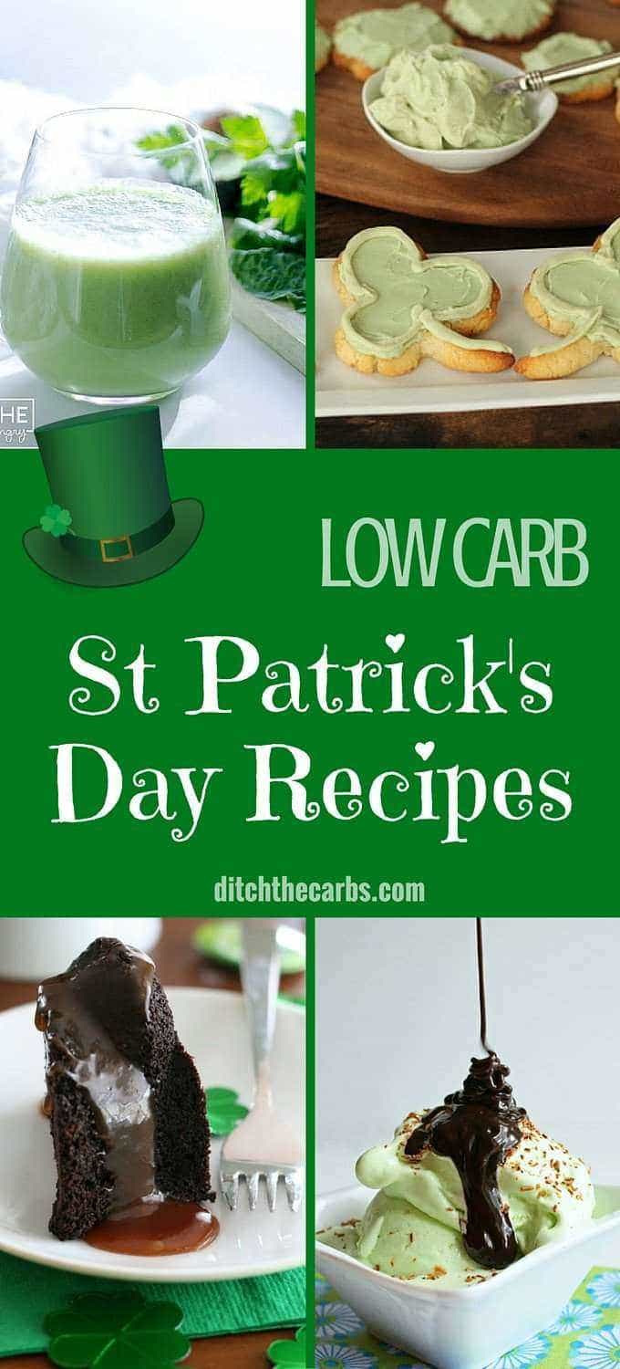 photo collage of the best recipes for St Patrick's Day