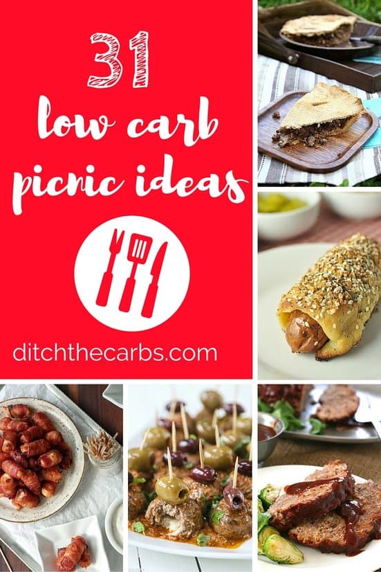 Collage of picnic and BBQ recipes for summer and the holidays