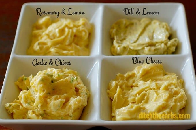 Love butter? Learn how to make herbed butter 4 ways with this simple to follow guide. | ditchthecarbs.com