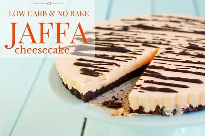Jaffa cheesecake with a slice cut out