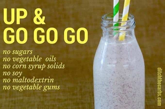 What an awesome idea! Up and go go go is a mega fast breakfast for those who need to get out of the house fast and stay sustained until lunchtime. No nasties, no sugar, no grains and no unhealthy processed oils. | ditchthecarbs.com