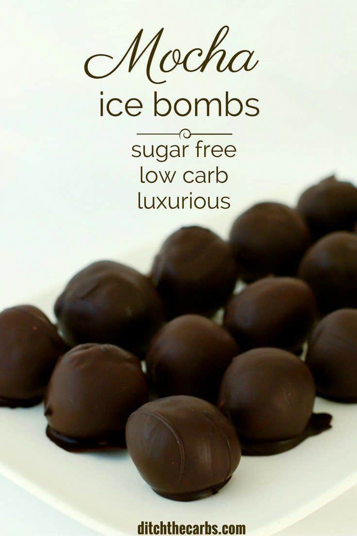 Seriously luxurious!!! This is an incredibly easy recipe for low-carb mocha ice bombs