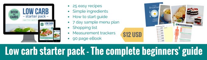 Low carb starter pack - the complete beginners' guide. 25 easy recipes, menu plan, shopping lists, easy to understand guides. | ditchthecarbs.com