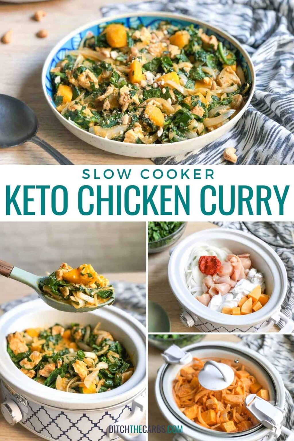 Easy Keto Chicken Curry With Pumpkin (Slow-Cooker) – Ditch The Carbs