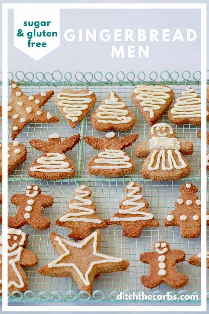 Sugar free gingerbread men gluten free and low carb