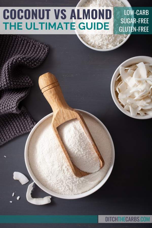 a variety of Coconut flour vs almond flour images