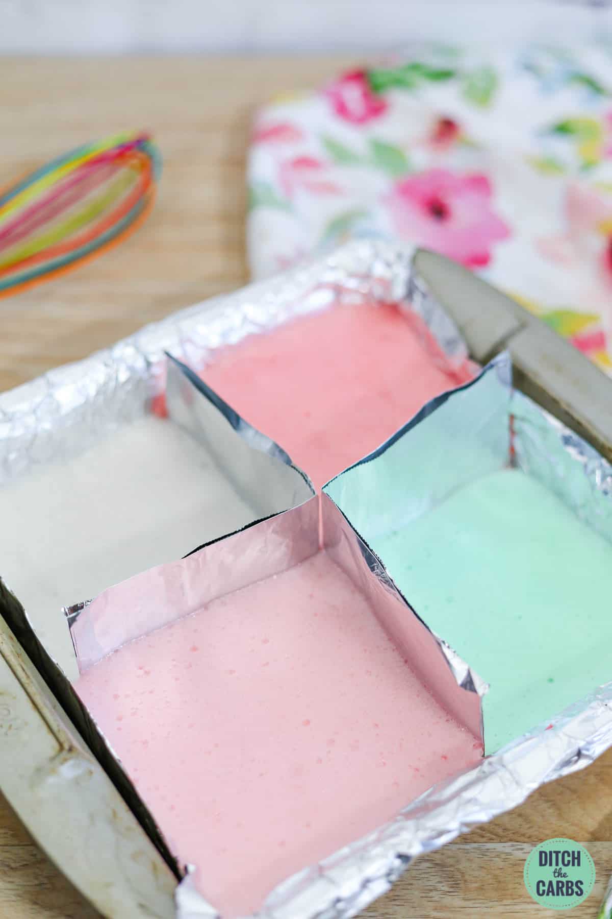 4 colours of sugar-free marshmallows