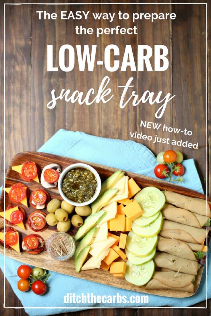 The quick way to prepare easy low-carb snacks for a crowd. Watch the NEW video just added to learn how. | ditchthecarbs.com