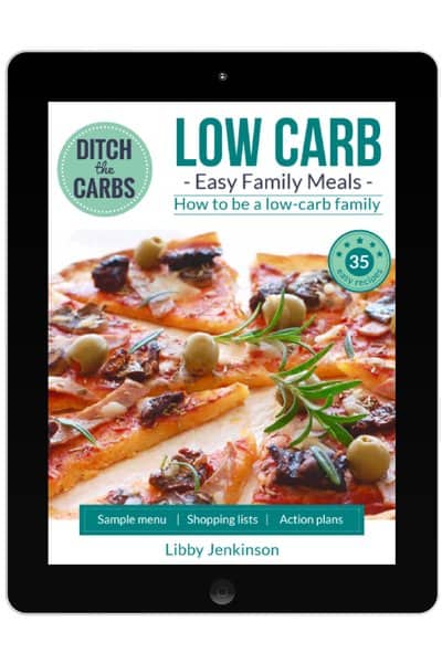 How to be a low carb family mockup on ipad