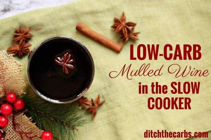 Mulled Wine and Slow Cooker with star anise