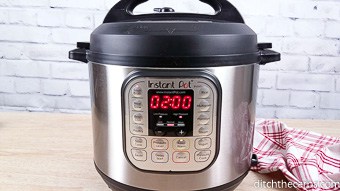 Instant Pot with a 2 minute timer