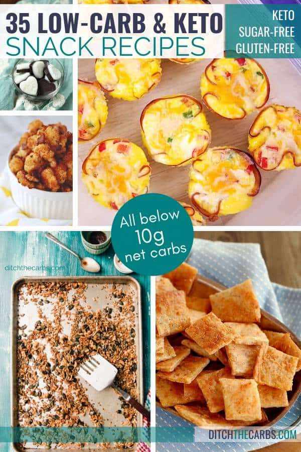 35 Best Low-Carb Snacks collage image