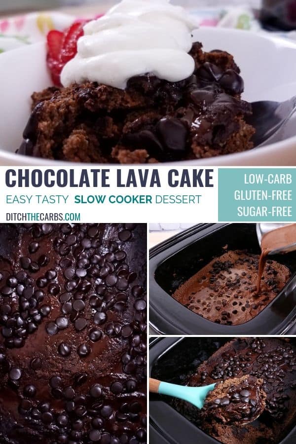 Picture collage of sugar-free chocolate recipes