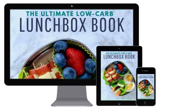 Ultimate low-carb lunchbox book devices mockup
