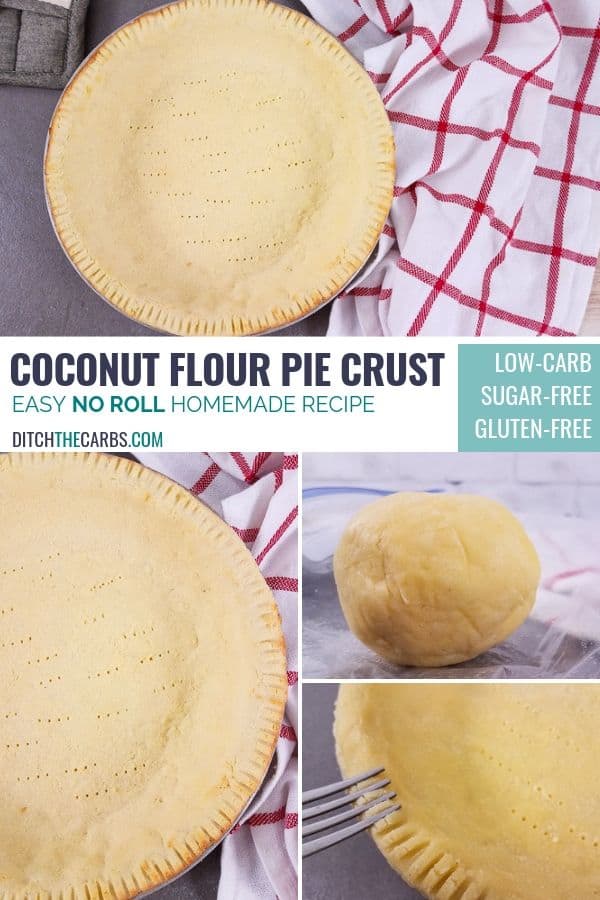 Collage of pie crust images and how to make and roll