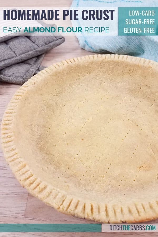 Low-carb and keto almond flour quiche crust