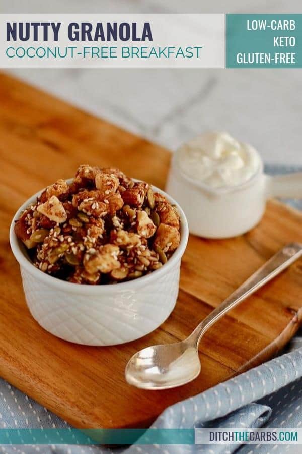 Easy healthy sugar-free nutty granola - coconut free