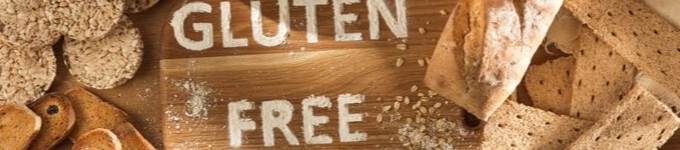 Flour used to spell out the word gluten-free