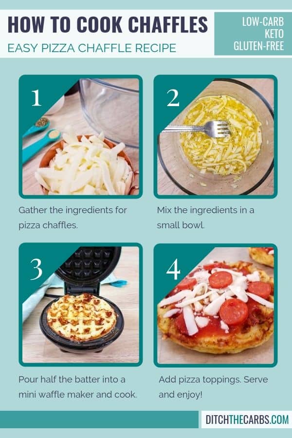 low-carb pizza chaffles recipe