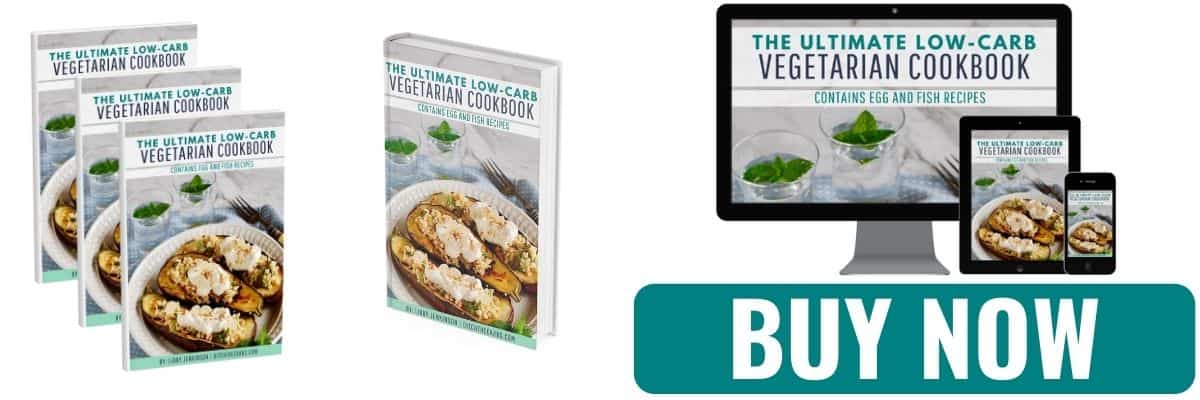 mockups of the low-carb vegetarian cookbook