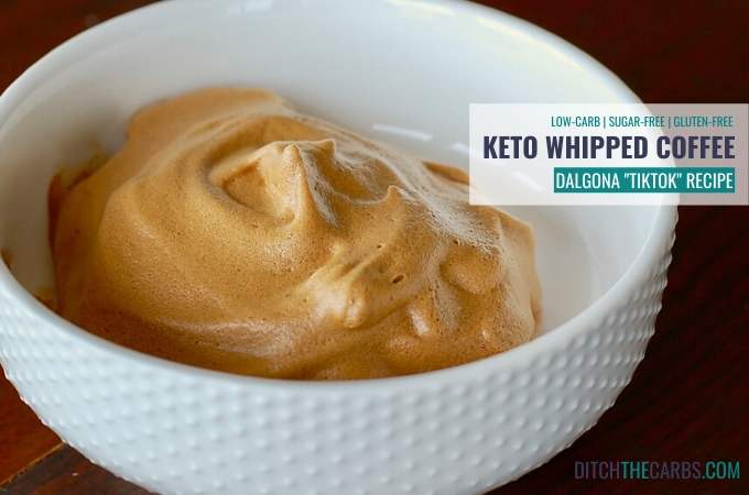 How to make Sugar-Free Keto Whipped TikTok Coffee.