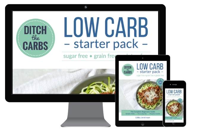 Low-carb starter pack ebook mockups