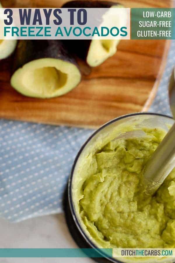 How to freeze avocados as guacamole in a bag