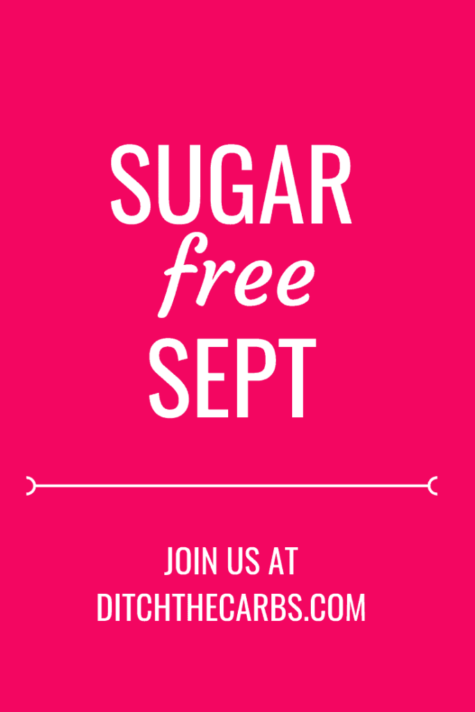 Sugar-free September 2020 promotional image