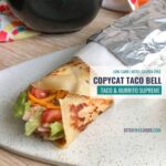 Imitate Low-Carb Taco Bell burrito rolls and wrap in foil.