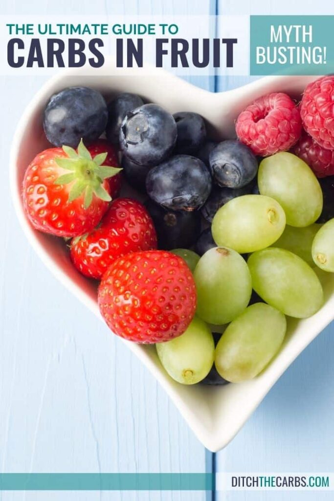 heart shaped bowl with fruits in it