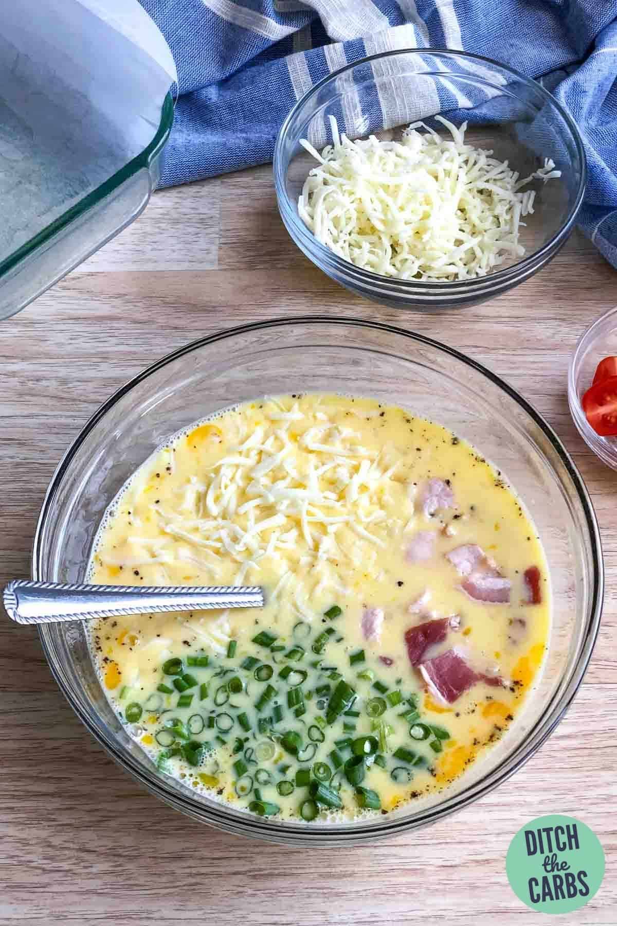 ingredients needed to make a keto breakfast casserole