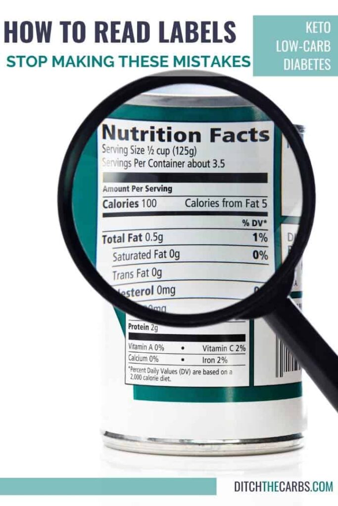 food label showing carbohydrates in nuts