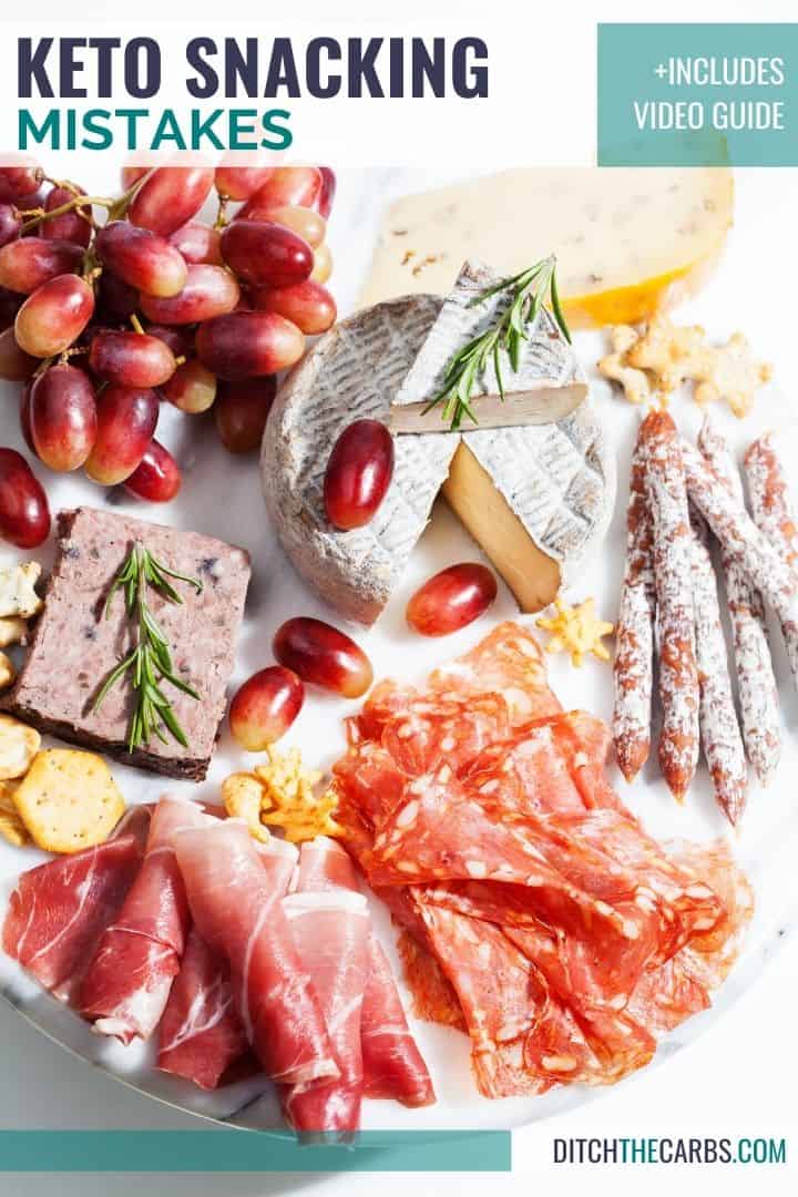 charcuterie board with white background 