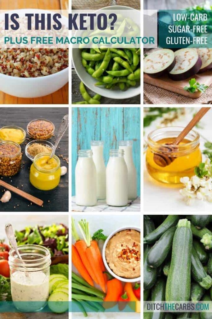 collage of the top 10 foods is this keto
