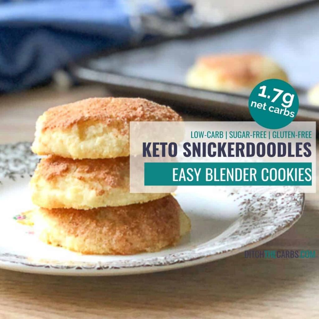 snickerdoodle cookies stacked on a plate