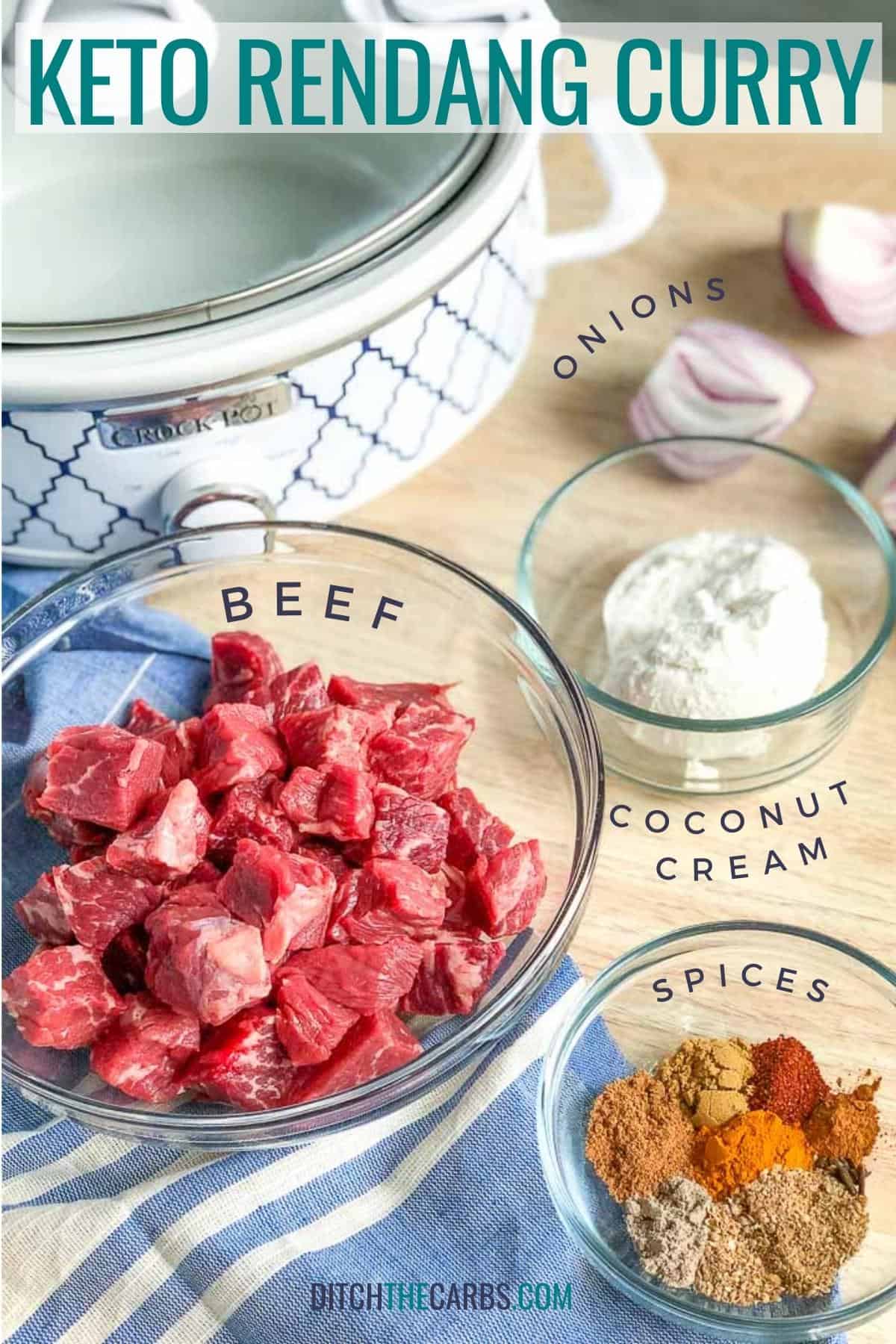 ingredients for beef rendang