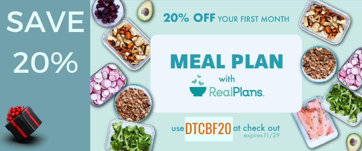 mockups of discounted meal plan banner for Black Friday