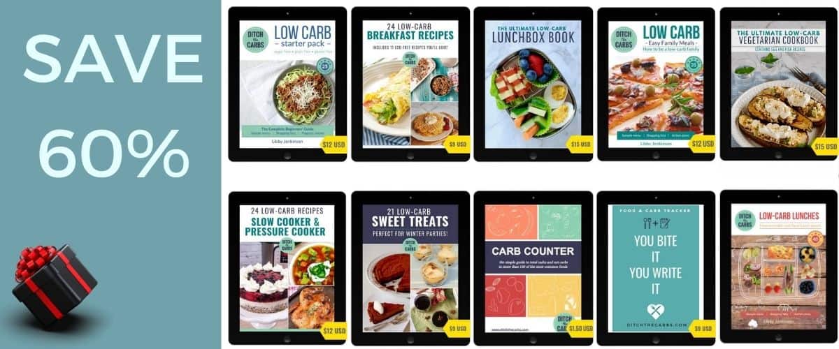 mockup for low-carb keto discounts and freebies