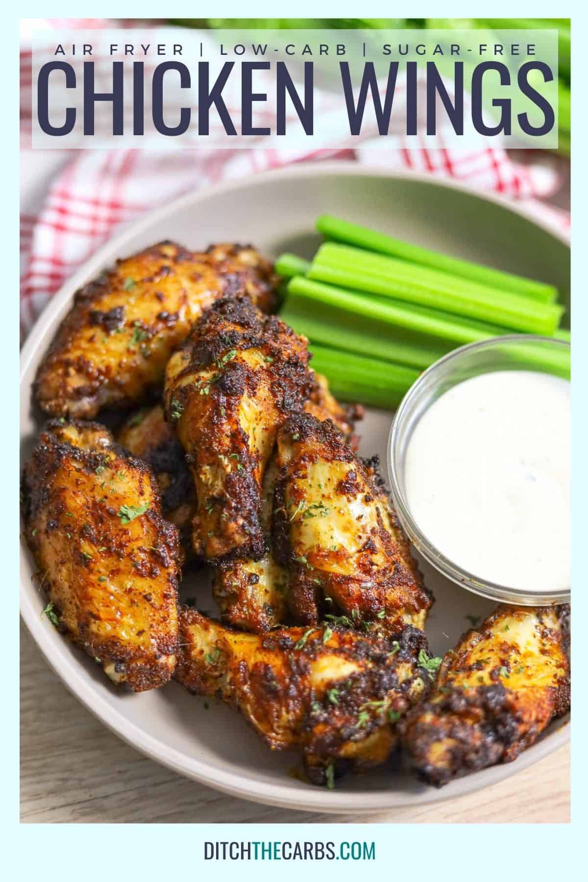 How To Cook Air Fryer Chicken Wings (Keto Chicken) – Ditch The Carbs