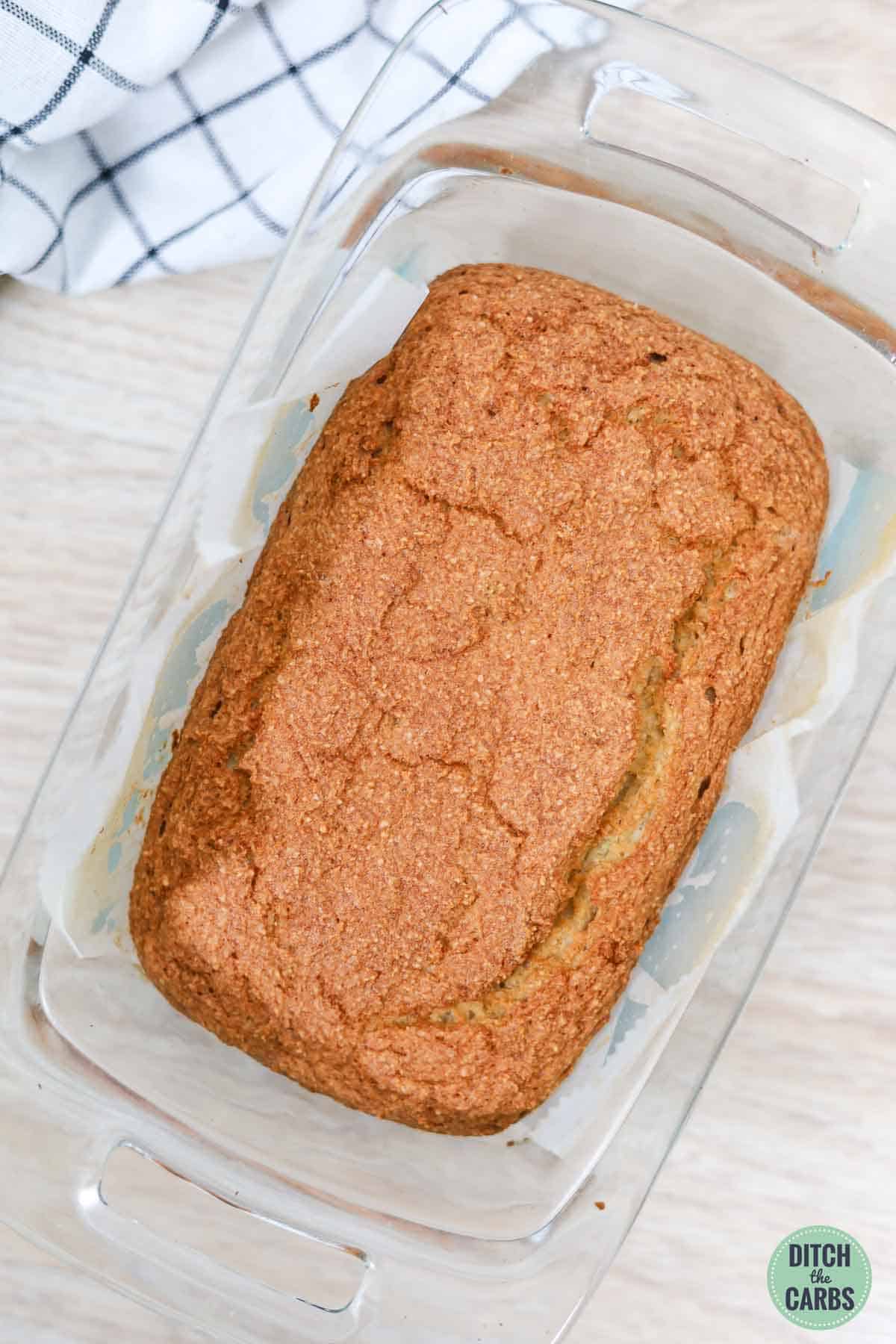 golden brown low carb white loaf